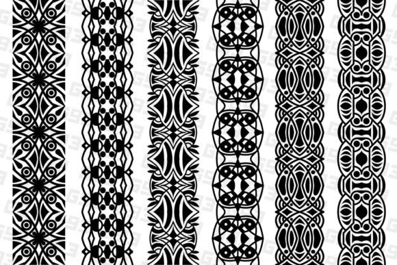 Abstract Lace Trim Patterns Set