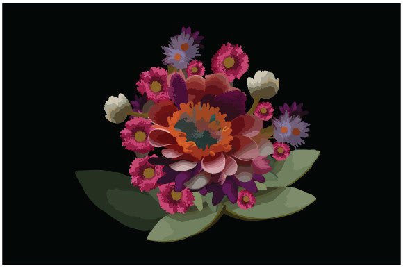 Flowers Colorful Vectors Art