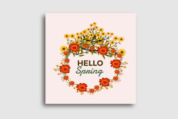 Hand Drawn Hello Spring