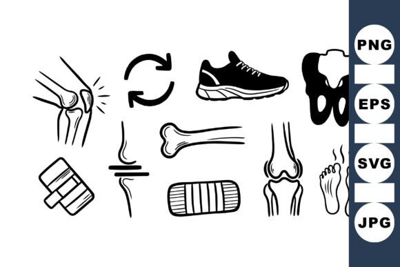 Human Bone Anatomy SVG Set