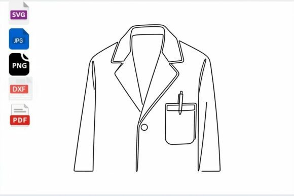 Lab Coat SVG, Scientist Medical Doctor