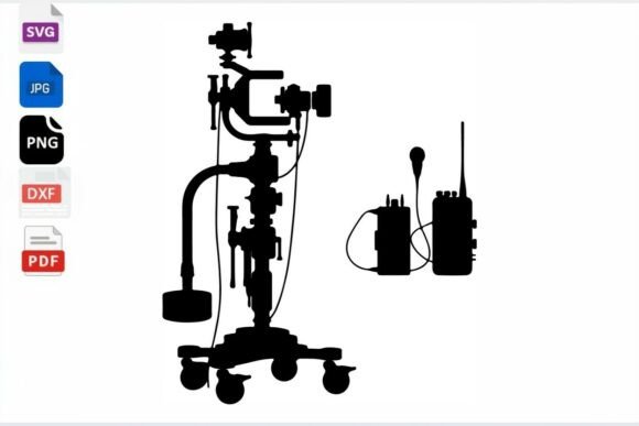 Medical Anesthesia Machine SVG Cut File