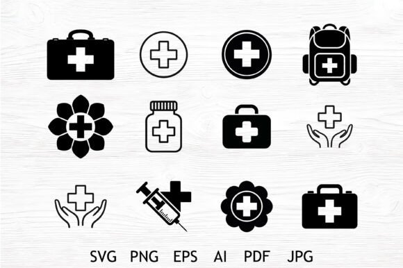 Medical Care Icon SVG Bundle