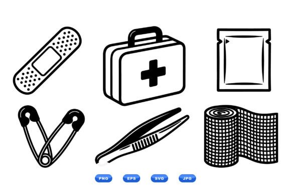 Medical First Aid Icons SVG