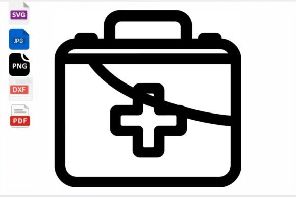 Medical First Aid Kit Icon SVG