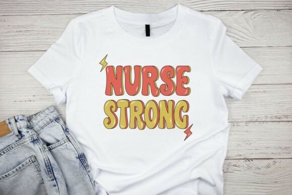 Retro Nurse Strong Thunder Sublimation