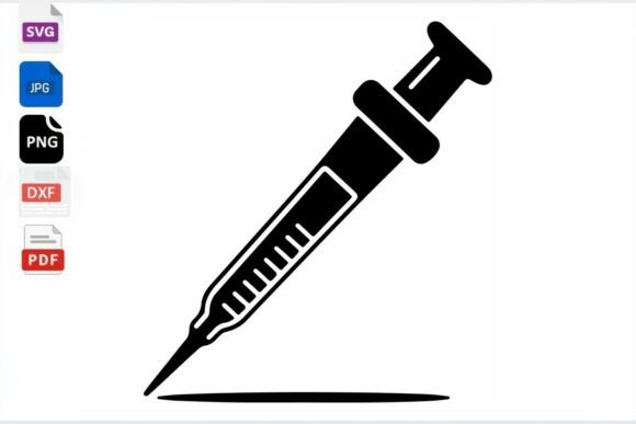 Syringe SVG Clipart Medical Injection